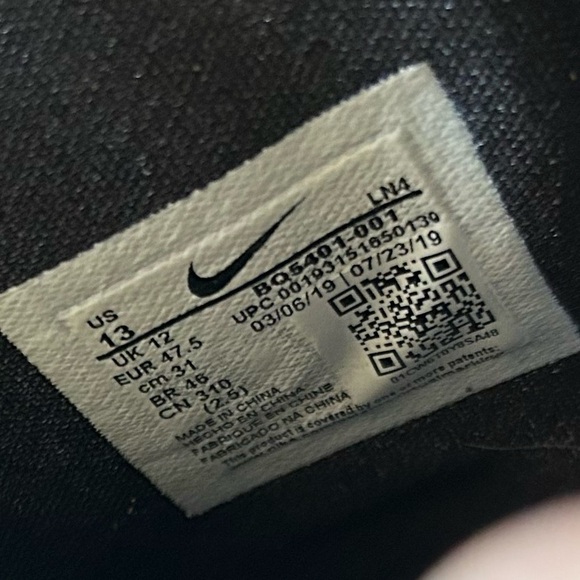 Nike AlphaDunk Carbon Fiber Basketball Shoe Sneaker OREO Wolf Gray Size 13 - Picture 13 of 16